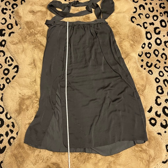 Grey Shiny Maxi Skirt - Picture 11 of 11